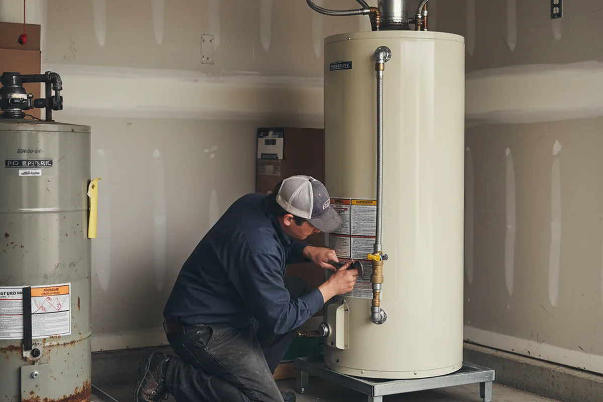 Water heater and shutoff valve replacement in Santa Ynez